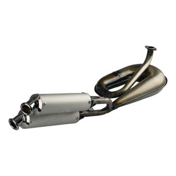 Tomos Uitlaat 25mm Tecno Circuit blank dubbele demper A3..., Ophalen of Verzenden, Nieuw, Tecno