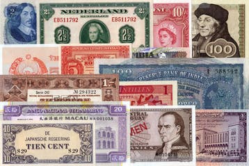 INKOOP en TAXATIE Oude Bankbiljetten Verzamelingen, Nederland en Buitenland, Bankbiljetten