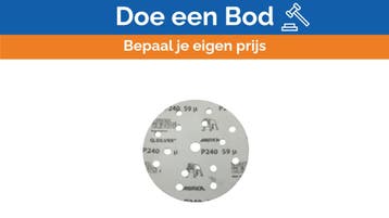 Bieden: Mirka 150mm Sanding Disc P240 Multi-Hole, Ophalen of Verzenden, Nieuw
