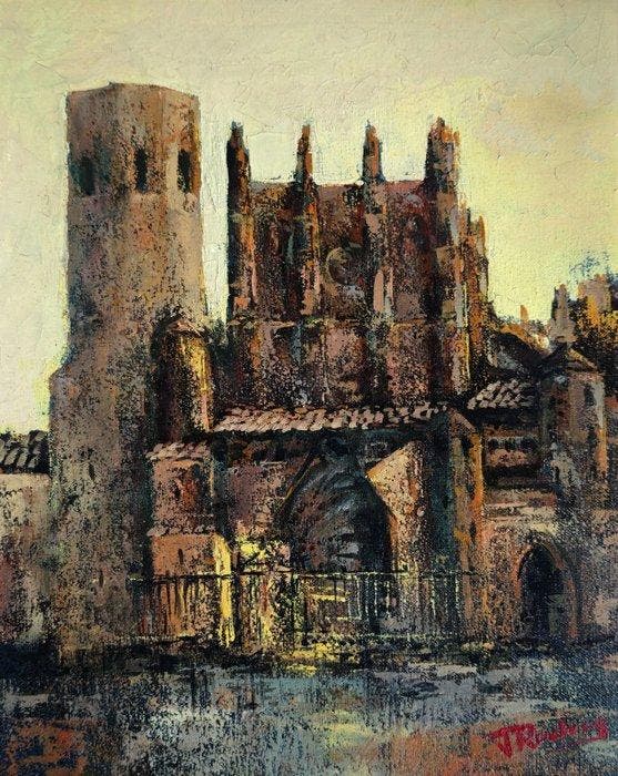 José Rodríguez (XX) - Memoria arquitectónica, Antiek en Kunst, Kunst | Schilderijen | Klassiek