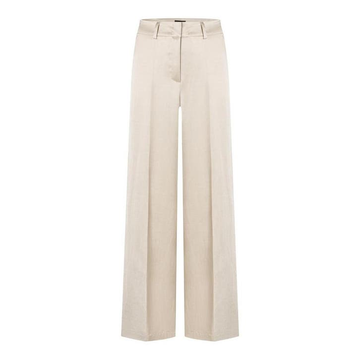 Cambio • satijnen Amelie pantalon • 46, Kleding | Dames, Broeken en Pantalons, Beige, Nieuw, Maat 46/48 (XL) of groter, Verzenden
