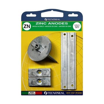 Tecnoseal Zink Anode Kit voor Mercury Buitenboordmotor F75-1, Watersport en Boten, Ophalen of Verzenden, Nieuw
