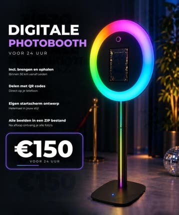 ALLEEN WEEKEND EN ZUID HOLLAND -  Photobooth huren | €150, Nieuw