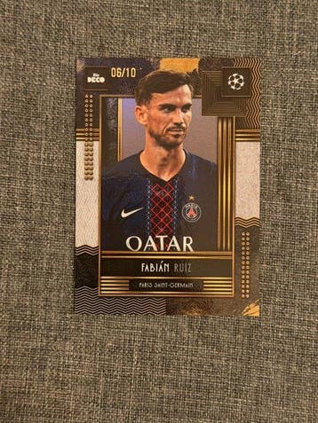 2025 Topps Deco UCC Fabian Ruiz /10 Numbered parallel - 1, Nieuw