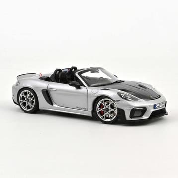 Norev Porsche 718 Spyder RS Weissach 2023 zilver 1:18, Ophalen of Verzenden, Nieuw, Auto, Norev