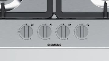 Siemens EG6B5PB90 Gas-Kookplaat 60 cm RVS, Witgoed en Apparatuur, Kookplaten, Nieuw, Inbouw, Gas, 4 kookzones