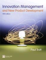 Innovation Management And New Product Developm 9780273736561, Verzenden, Zo goed als nieuw