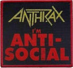 Anthrax - Im Anti-Social - Patch officiële merchandise, Ophalen of Verzenden, Nieuw, Kleding