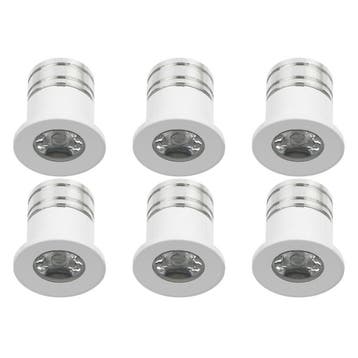 LED Veranda Spot Verlichting 6 Pack - Velvalux - 3W - Warm, Ophalen of Verzenden, Nieuw, Overige fittingen, Plafondspot of Wandspot