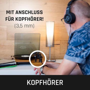 Platenspeler - met speakers - Bluetooth - Auto-stop - Bruin, Verzenden, Zo goed als nieuw