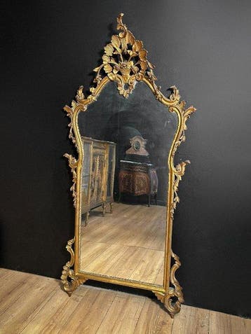 Wandspiegel - Hout, Glas