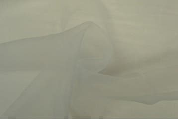 15 meter organza stof - Zilvergrijs, 120 cm of meer, Ophalen of Verzenden, Polyester, Grijs
