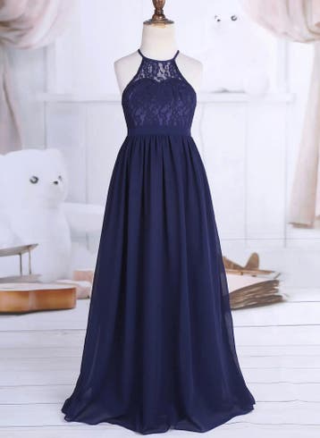 Blauwe galajurk - model Naomi - mt 104/110 t/m mt 176/182, Ophalen of Verzenden, Nieuw, Meisje