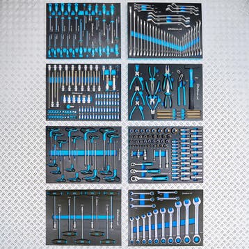 Datona Gereedschapsset 297-delig in carbon look softmodules, Ophalen of Verzenden, Nieuw