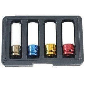 1/2 DR. Wheel nut 6pt. Power pack set 4-piece, Verzenden, Nieuw