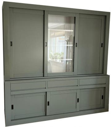 Buffetkast Engels groen Vaassen greeploos 240 x 240cm, Ophalen of Verzenden, Nieuw