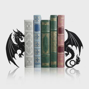 Draken Boekensteunen - Set van 2 - Wrought Iron - Decoratiev, Verzenden, Nieuw