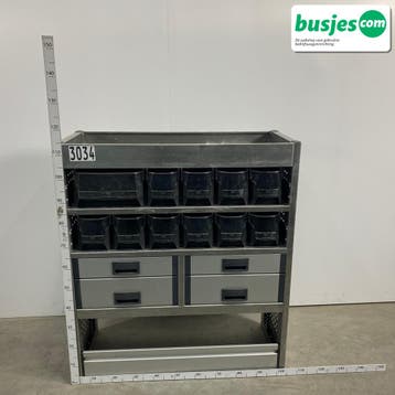 Aluca bedrijfswageninrichting 1010x420x1150mm (3034), Ophalen of Verzenden