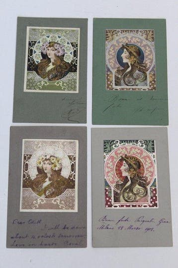 Italië - Ansichtkaart (4) - 1902-1909, Verzamelen, Gelopen