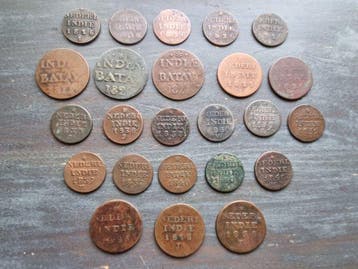 Nederlands-Indië. Lot nl indië 1/4 st / 2 cent- 1820/1840 24, Postzegels en Munten
