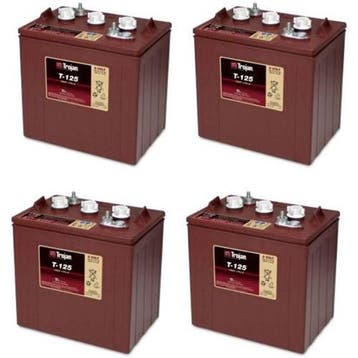 4 X Trojan T125 Accu, Verzenden