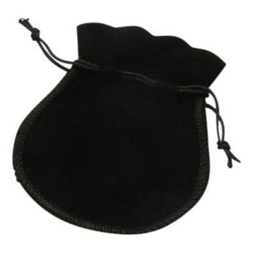 3 x luxe zwarte cadeau zakjes met koordje 10 x 12cm (op =..., Ophalen of Verzenden, Nieuw