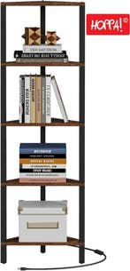 Hoppa! BS05006LBB Hoekkast Bruin van 49 voor 15, Antiek en Kunst, Antiek | Meubels | Kasten, Ophalen of Verzenden