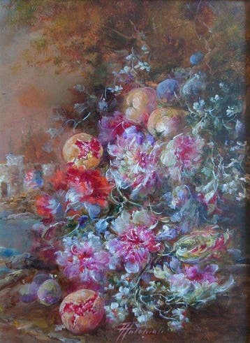 Fausto Antonioli (1814-1882) - Floral still life