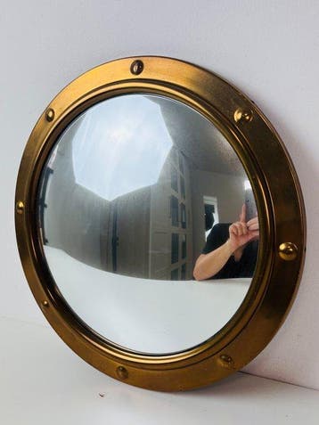 Spiegel- messing heksenspiegel / Convex porthole spiegel -