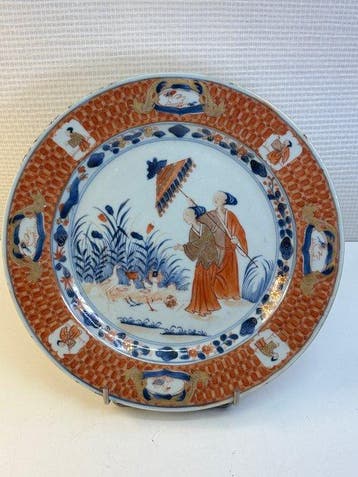 Bord - Originale assiette Chine Qianglong par Cornelis Pronk