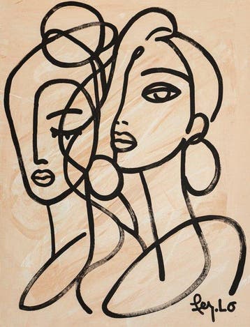 Claudia Fer.Lo - Ataraxia - Acrylic on canvas 105 x 80 cm