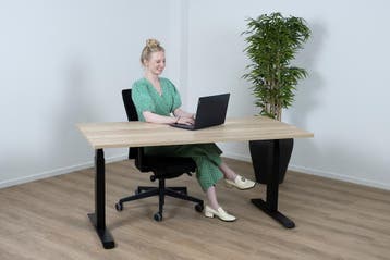 Zit sta bureau elektrisch 120x80 Basic, Nieuw