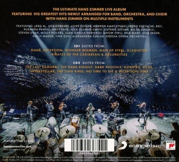 cd - hans zimmer - LIVE (nieuw), Verzenden, Zo goed als nieuw