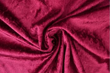Crushed velvet stof - Bordeaux rood - Per meter, Hobby en Vrije tijd, Stoffen en Lappen, 120 cm of meer, Ophalen of Verzenden