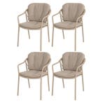 Manitoba stapelbare tuinstoel latte Taste 4SO set van 4, Ophalen of Verzenden, Nieuw