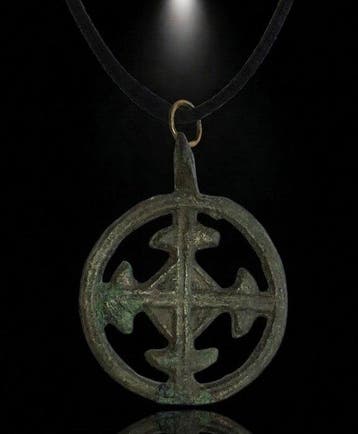 Viking periode Zeer zeldzame bronzen amulethanger