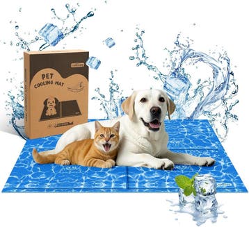 Koelmat Hond & Kat - 120x80 cm - Blauw - Nobleza, Dieren en Toebehoren, Verzenden, Zo goed als nieuw