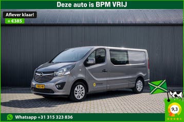 Opel Vivaro 1.6 CDTI L2H1 | 125PK | DC 6-Zits | Camera | Cru, Stof, Gebruikt, Zilver of Grijs, Lease