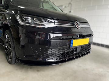 Voorspoiler VW Caddy Cargo 2021-2026 V2 | glans zwart