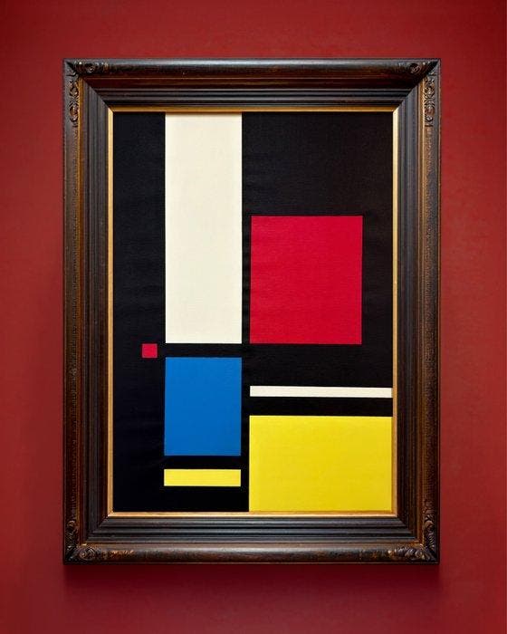 Alejandro Gonzalez - ABSTRACCIÓN MODULAR 220 - XL - (NO, Antiek en Kunst, Kunst | Schilderijen | Modern