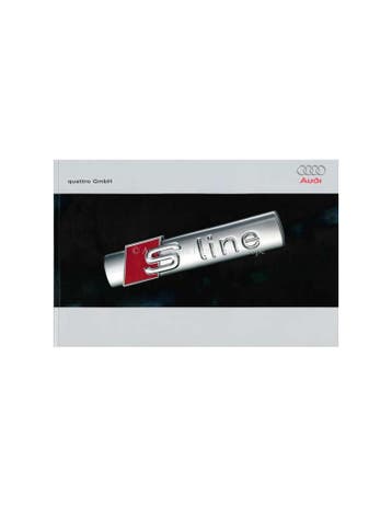2008 AUDI S LINE BROCHURE ENGELS, Boeken, Nieuw, Audi, Author