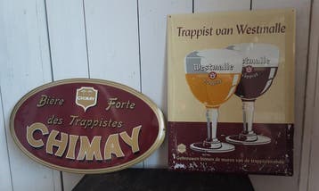 Westmalle chimay - Reclamebord - Metaal