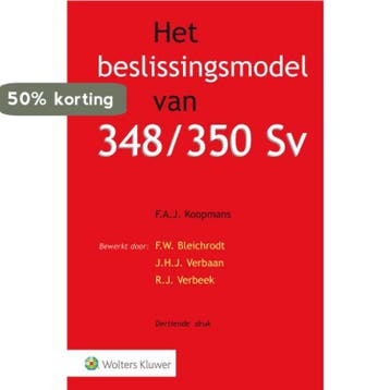 Het beslissingsmodel van 348/350 Sv - F.A.J. Koopmans, Verzenden, Zo goed als nieuw, F.A.J. Koopmans