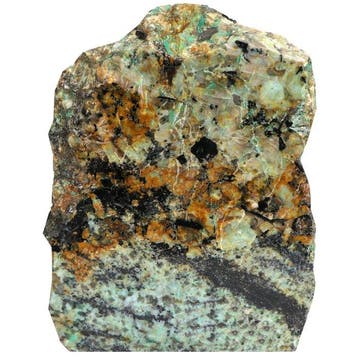 Uniek - Green Serpentine - 32x25x15 cm Geode- 16.5 kg, Verzamelen