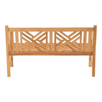 Tuinbank teakhout Cross 150 cm 3 persoons, Ophalen of Verzenden, Nieuw, Teakhout