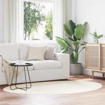 vidaXL Vloerkleden HUARTE Crème 120 x 170 cm Polyester, Verzenden, Nieuw, Crème