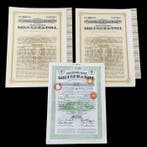 Zweden. 3 Physical Share Certificates from 1928 of