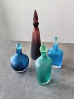 Venini - Flesvaas (4) - Muranoglas - Venini-flessen velati