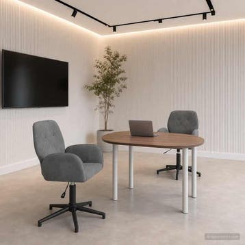 vidaXL Draaiende Bureaustoelen 2 st 54 x 55 x 90 cm, Verzenden, Nieuw