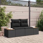 vidaXL Tuinbank Zwart 184 x 62 x 85cm poly rattan, Tuin en Terras, Tuinsets en Loungesets, Verzenden, Nieuw, Rotan
